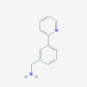 B3183491 (3-(Pyridin-2-yl)phenyl)methanamine CAS No. 859915-26-7