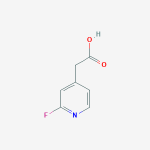molecular formula C7H6FNO2 B3183508 2-(2-Fluoropyridin-4-yl)acetic acid CAS No. 1000518-05-7