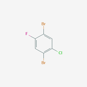 molecular formula C6H2Br2ClF B3183510 1,4-Dibromo-2-chloro-5-fluorobenzene CAS No. 1000572-83-7