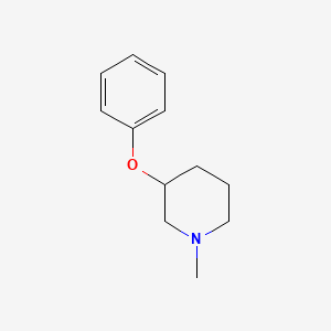 molecular formula C12H17NO B3183525 1-Methyl-3-phenoxypiperidine CAS No. 100369-07-1