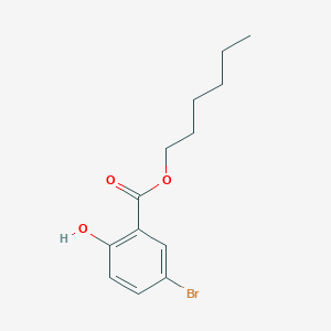 molecular formula C13H17BrO3 B3183544 Hexyl 5-bromo-2-hydroxybenzoate CAS No. 100614-10-6