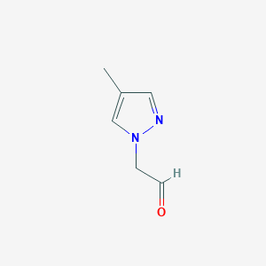 2-(4-methyl-1H-pyrazol-1-yl)acetaldehyde