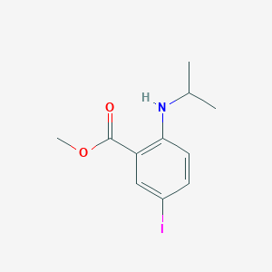molecular formula C11H14INO2 B3183559 Methyl 5-iodo-2-(isopropylamino)benzoate CAS No. 1007374-49-3