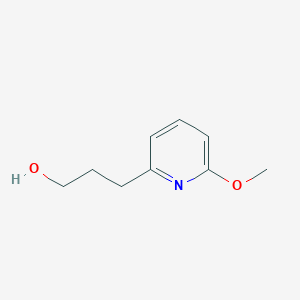 molecular formula C9H13NO2 B3183625 3-(6-Methoxypyridin-2-yl)propan-1-ol CAS No. 101773-68-6