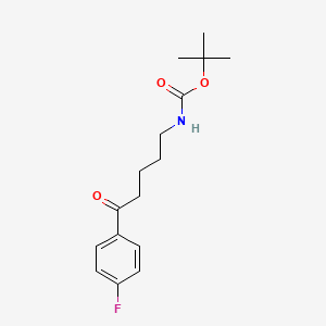 molecular formula C16H22FNO3 B3183671 Tert-butyl5-(4-fluorophenyl)-5-oxopentylcarbamate CAS No. 1020718-53-9