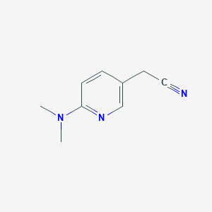 molecular formula C9H11N3 B3183718 2-(6-(Dimethylamino)pyridin-3-YL)acetonitrile CAS No. 1026876-69-6