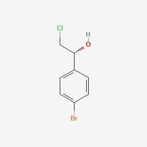 molecular formula C8H8BrClO B3183737 (1R)-1-(4-bromophenyl)-2-chloroethanol CAS No. 1029431-48-8