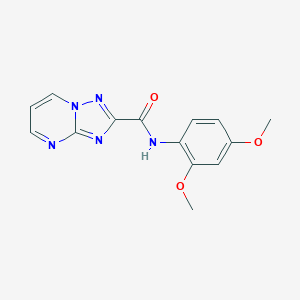 molecular formula C14H13N5O3 B318374 N-(2,4-dimethoxyphenyl)[1,2,4]triazolo[1,5-a]pyrimidine-2-carboxamide 
