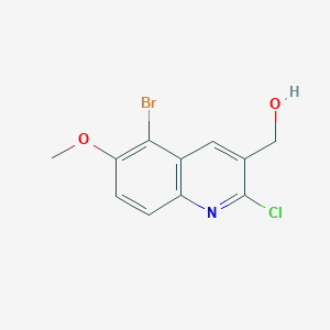 5-Bromo-2-chloro-6-methoxyquinoline-3-methanol