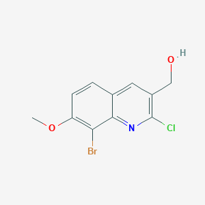 B3183759 8-Bromo-2-chloro-7-methoxyquinoline-3-methanol CAS No. 1031928-47-8