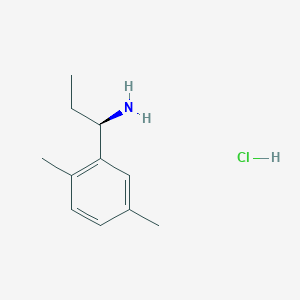 molecular formula C11H18ClN B3183787 (R)-1-(2,5-Dimethylphenyl)propan-1-amine hydrochloride CAS No. 1032157-06-4