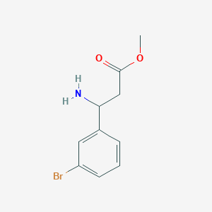 molecular formula C10H12BrNO2 B3183815 Methyl 3-amino-3-(3-bromophenyl)propanoate CAS No. 1038381-80-4