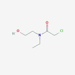 molecular formula C6H12ClNO2 B3183842 2-Chloro-N-ethyl-N-(2-hydroxyethyl)acetamide CAS No. 103993-97-1