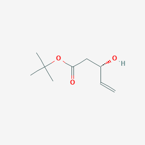 molecular formula C9H16O3 B3183860 (S)-tert-butyl 3-hydroxypent-4-enoate CAS No. 1040390-31-5