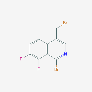 1-Bromo-4-(bromomethyl)-7,8-difluoroisoquinoline