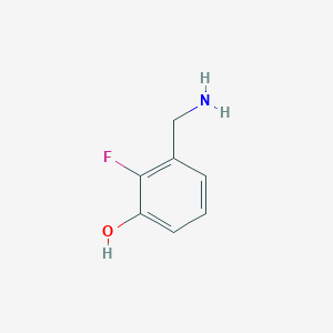 molecular formula C7H8FNO B3183981 3-(Aminomethyl)-2-fluorophenol CAS No. 1061652-46-7
