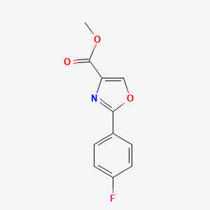 molecular formula C11H8FNO3 B3184044 Methyl 2-(4-fluorophenyl)oxazole-4-carboxylate CAS No. 1065102-64-8