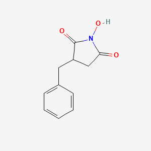 molecular formula C11H11NO3 B3184064 3-Benzyl-1-hydroxypyrrolidine-2,5-dione CAS No. 106847-88-5