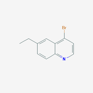 molecular formula C11H10BrN B3184084 4-Bromo-6-ethylquinoline CAS No. 1070879-25-2