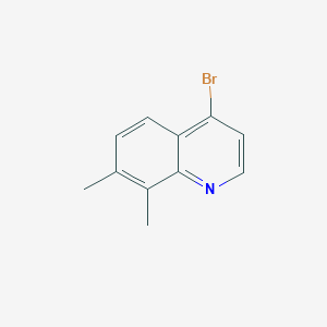 molecular formula C11H10BrN B3184101 4-Bromo-7,8-dimethylquinoline CAS No. 1070879-37-6