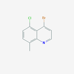 molecular formula C10H7BrClN B3184112 4-Bromo-5-chloro-8-methylquinoline CAS No. 1070879-41-2