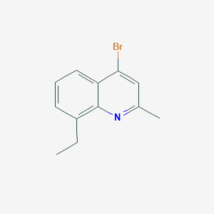 molecular formula C12H12BrN B3184113 4-Bromo-8-ethyl-2-methylquinoline CAS No. 1070879-45-6