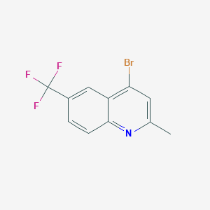 molecular formula C11H7BrF3N B3184125 4-Bromo-2-methyl-6-(trifluoromethyl)quinoline CAS No. 1070879-56-9