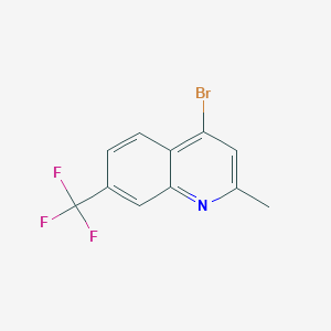 molecular formula C11H7BrF3N B3184126 4-Bromo-2-methyl-7-(trifluoromethyl)quinoline CAS No. 1070879-57-0
