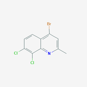 molecular formula C10H6BrCl2N B3184156 4-Bromo-7,8-dichloro-2-methylquinoline CAS No. 1070879-66-1