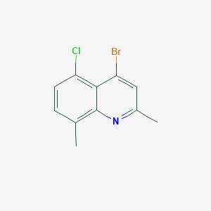 molecular formula C11H9BrClN B3184164 4-Bromo-5-chloro-2,8-dimethylquinoline CAS No. 1070879-67-2