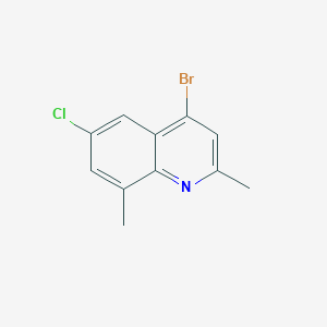 molecular formula C11H9BrClN B3184172 4-Bromo-6-chloro-2,8-dimethylquinoline CAS No. 1070879-68-3