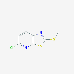 molecular formula C7H5ClN2S2 B3184243 5-Chloro-2-(methylthio)thiazolo[5,4-b]pyridine CAS No. 108310-81-2