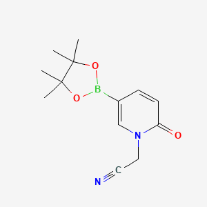 2-(2-Oxo-5-(4,4,5,5-tetramethyl-1,3,2-dioxaborolan-2-YL)pyridin-1(2H)-YL)acetonitrile
