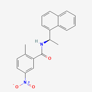 molecular formula C20H18N2O3 B3184295 2-Methyl-N-(1R-naphthalen-1-yl-ethyl)-5-nitro-benzamide CAS No. 1093070-15-5
