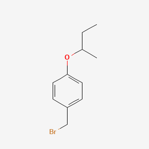 molecular formula C11H15BrO B3184299 1-(Bromomethyl)-4-sec-butoxybenzene CAS No. 1094272-92-0