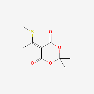 1,3-Dioxane-4,6-dione, 2,2-dimethyl-5-[1-(methylthio)ethylidene]-