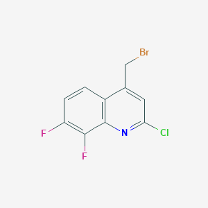 4-(Bromomethyl)-2-chloro-7,8-difluoroquinoline