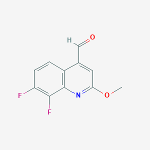 7,8-Difluoro-2-methoxyquinoline-4-carbaldehyde