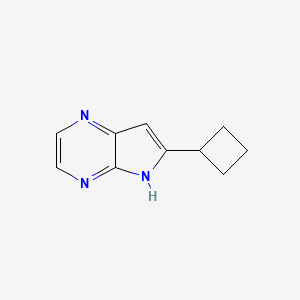 molecular formula C10H11N3 B3184406 6-cyclobutyl-5H-pyrrolo[2,3-b]pyrazine CAS No. 1125702-73-9