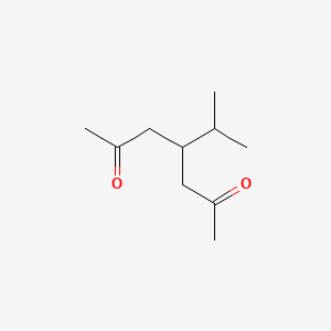 molecular formula C10H18O2 B3184410 2,6-Heptanedione, 4-(1-methylethyl)- CAS No. 112632-68-5