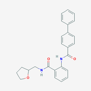 N-{2-[(tetrahydrofuran-2-ylmethyl)carbamoyl]phenyl}biphenyl-4-carboxamide