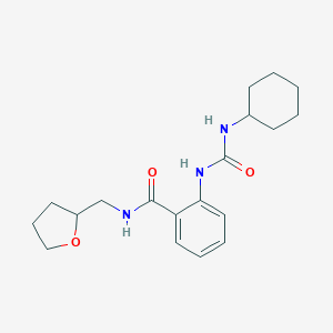 2-{[(cyclohexylamino)carbonyl]amino}-N-(tetrahydro-2-furanylmethyl)benzamide