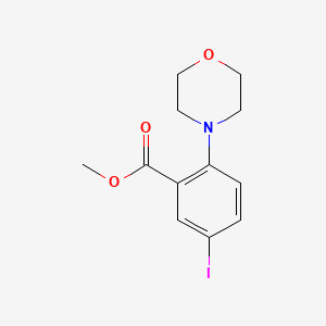 molecular formula C12H14INO3 B3184468 Methyl 5-iodo-2-morpholinobenzoate CAS No. 1131587-23-9