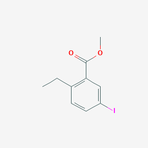 molecular formula C10H11IO2 B3184471 Methyl 2-ethyl-5-iodobenzoate CAS No. 1131587-25-1