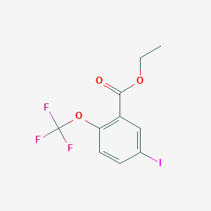molecular formula C10H8F3IO3 B3184481 Ethyl 5-iodo-2-(trifluoromethoxy)benzoate CAS No. 1131587-27-3