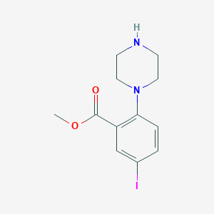 Methyl 5-iodo-2-(piperazin-1-yl)benzoate