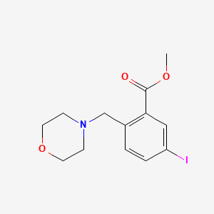 molecular formula C13H16INO3 B3184514 Methyl 5-iodo-2-(morpholinomethyl)benzoate CAS No. 1131587-42-2