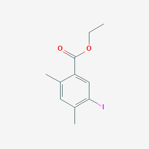 molecular formula C11H13IO2 B3184529 Ethyl 5-iodo-2,4-dimethylbenzoate CAS No. 1131587-47-7