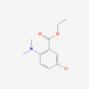molecular formula C11H14BrNO2 B3184578 Ethyl 5-bromo-2-(dimethylamino)benzoate CAS No. 1131587-58-0