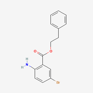 molecular formula C15H14BrNO2 B3184593 Phenethyl 2-amino-5-bromobenzoate CAS No. 1131587-62-6